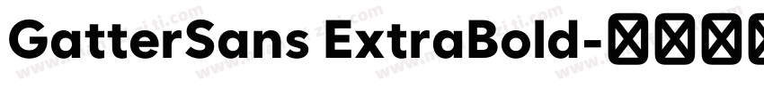 GatterSans ExtraBold字体转换